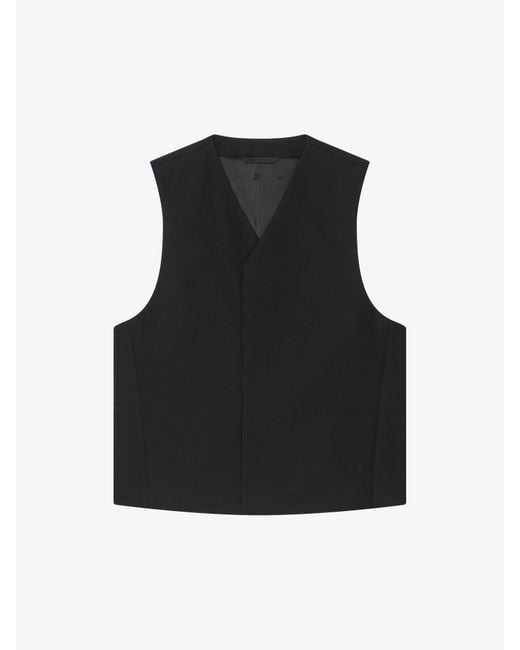 Gilet en laine Givenchy pour homme en coloris Black