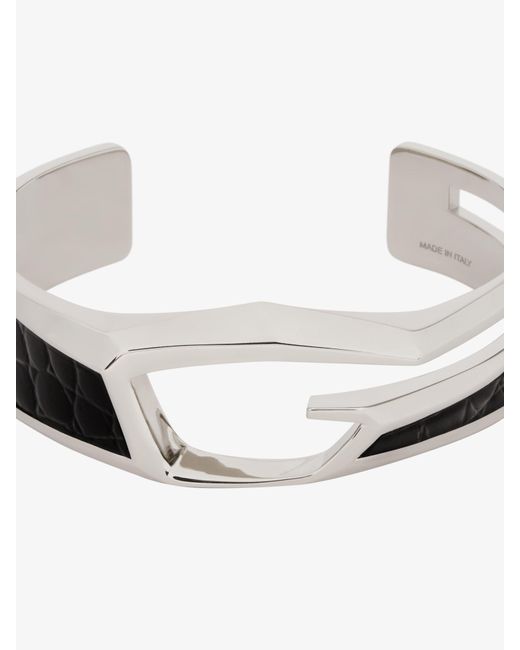 Givenchy White Giv Cut Bracelet for men