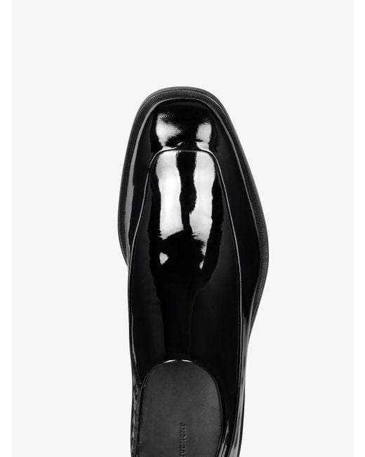 Scarpe Derby Squared di pelle verniciata di Givenchy in Black da Uomo