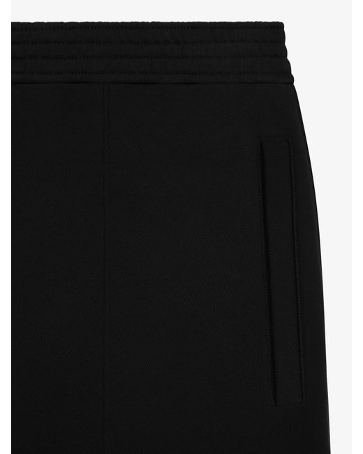 Givenchy Black Bermuda Shorts In Fleece for men