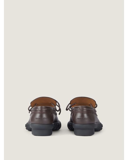 Givenchy Brown Echo Boat Shoes for men