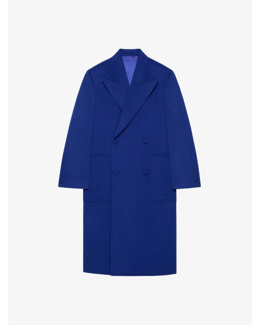 Givenchy Blue Oversized Coat for men