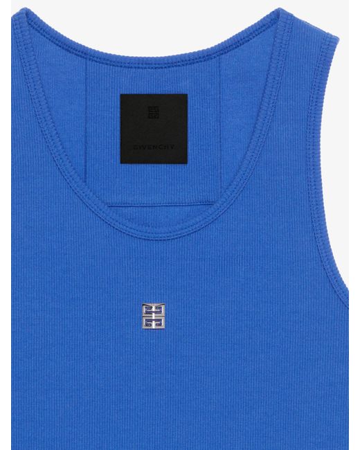 Givenchy Blue Slim Fit Tank Top
