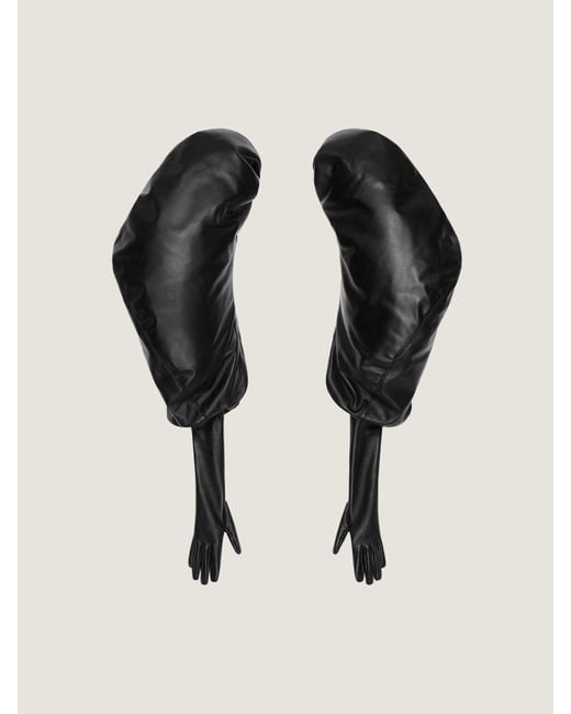 Givenchy Black Bomber Sleeve Gloves