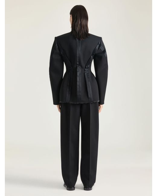 Givenchy Blue Double-Breasted Cocoon Jacket