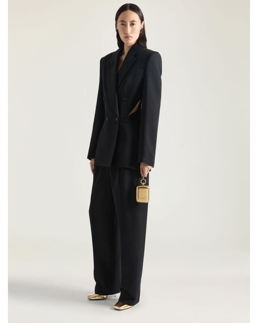 Givenchy Black Double-Breasted Slashed Jacket