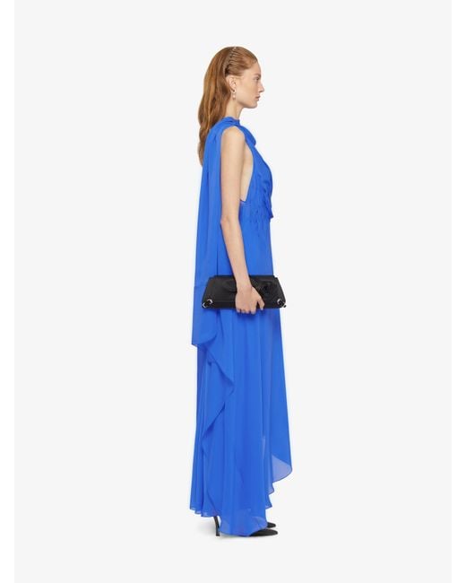 Givenchy Blue Draped Dress