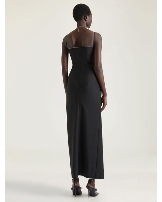Givenchy White Sliced Long Wrapped Dress