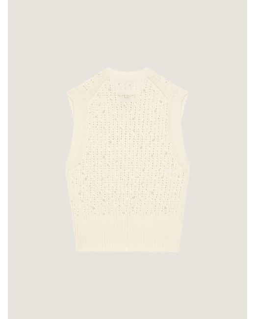 Givenchy Natural Sleeveless Sweater for men