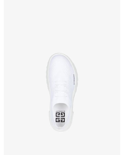 Sneaker con zeppa Marshmallow in gomma e maglia di Givenchy in White