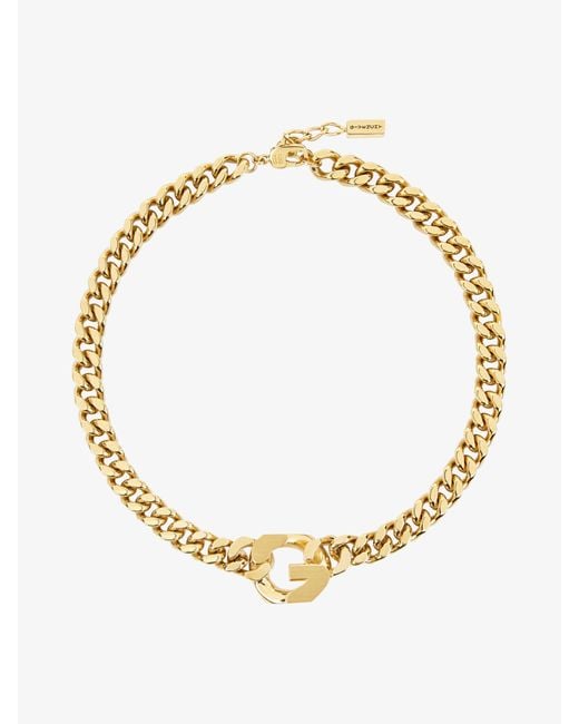 Collana G Chain in metallo di Givenchy in Metallic