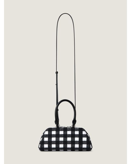 Givenchy Natural Mini Embroidered Antigona East-West Bag With Checks