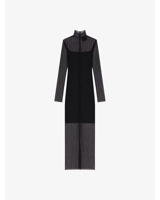 Robe en dentelle 4G avec strass Givenchy en coloris Black