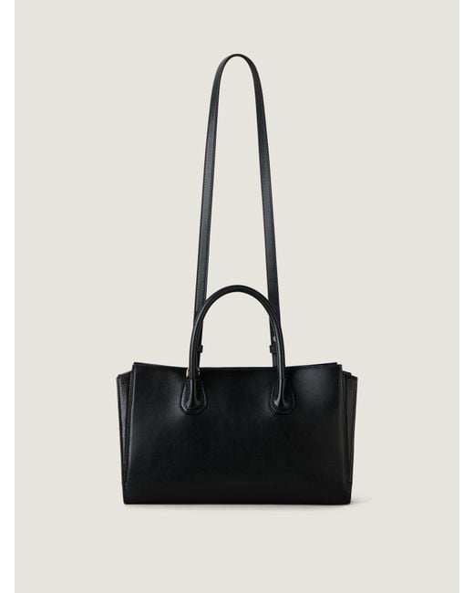 Givenchy Black Small Antigona Catchall Bag In Shiny Grained Leather