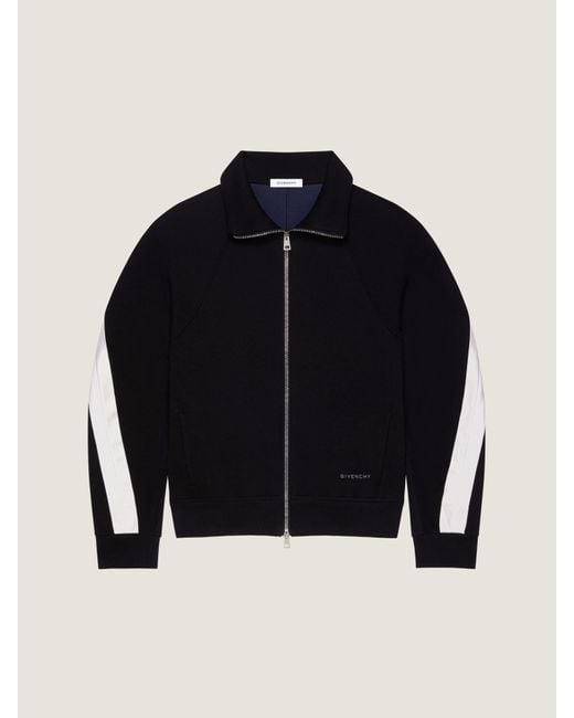 Givenchy Blue Zipped Sweatshirt for men