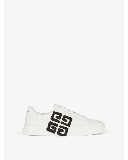 Sneaker City Sport in pelle con stampa 4G effetto graffiti di Givenchy in White
