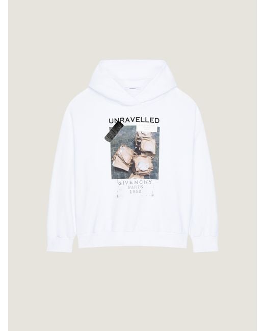 Givenchy White Hoodie Sweatshirt