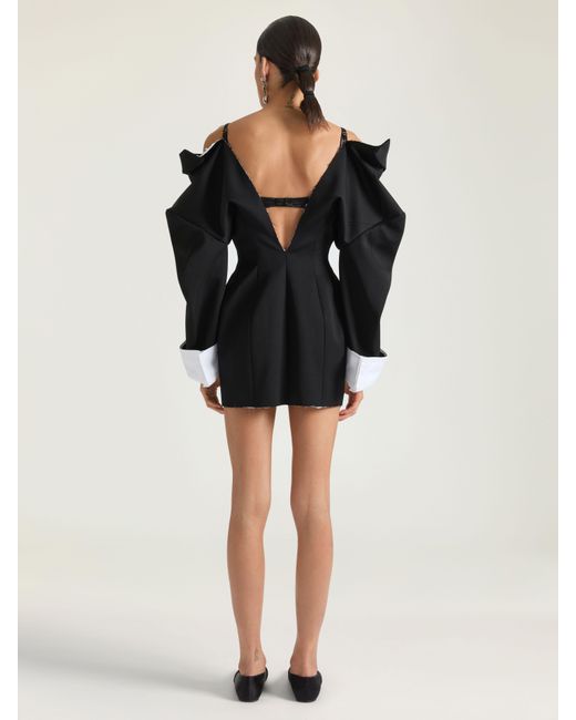Givenchy Black Slashed Mini Tailored Dress