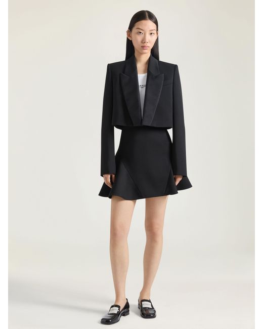 Givenchy Black Cropped Tuxedo Jacket
