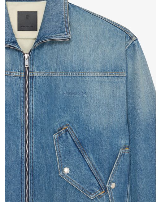 Givenchy Blue Bomber Jacket for men