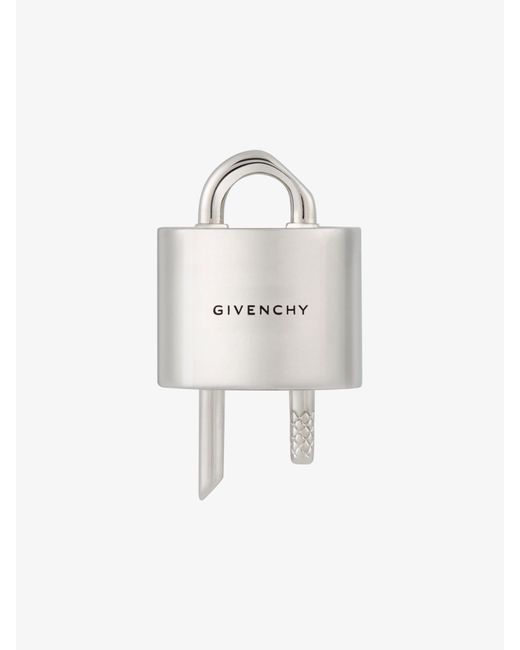 Anello U Lock in metallo di Givenchy in White