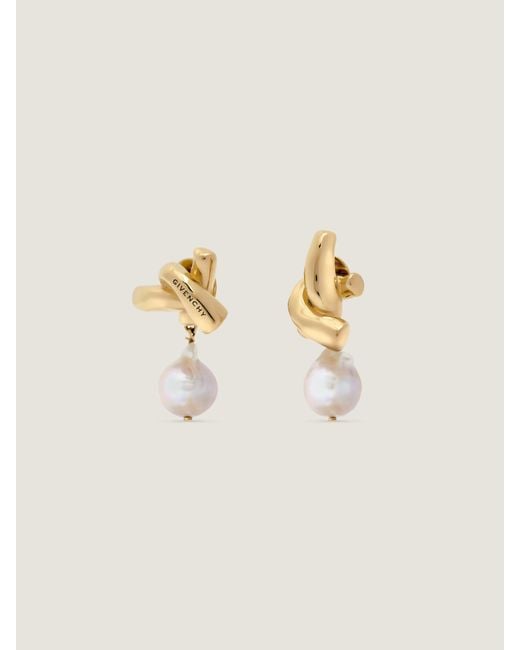 Givenchy Natural Chain Link Asymmetric Earrings