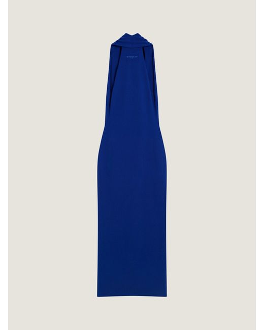 Givenchy Blue Long Draped Dress