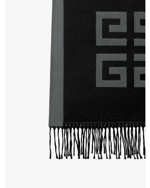 Sciarpa in lana 4G di Givenchy in Black da Uomo