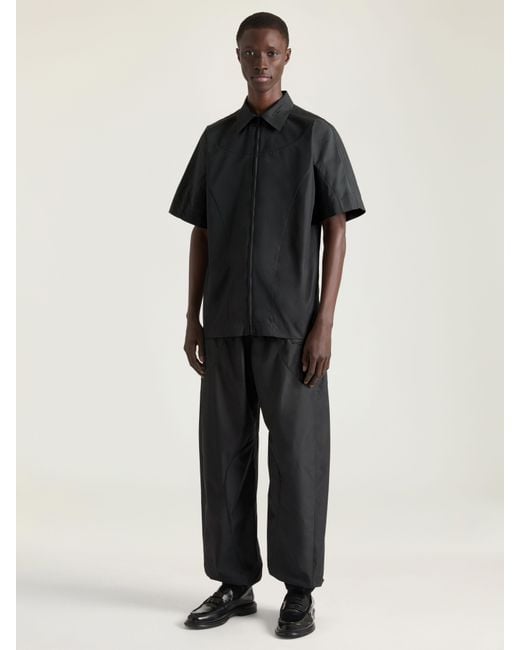 Givenchy Black Couture Seam Joggers With Mix Material Cut-Outs for men