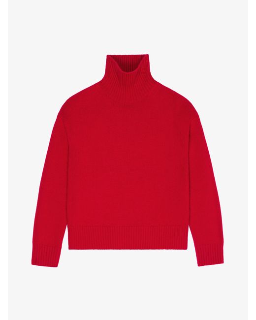 Pullover dolcevita in cachemire di Givenchy in Red