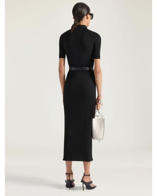 Givenchy Black Midi Polo Dress