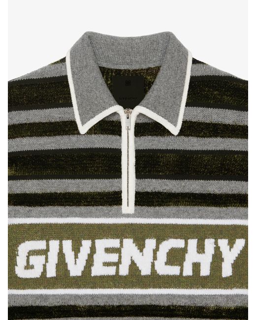 Pullover a righe in lana di Givenchy in Green da Uomo