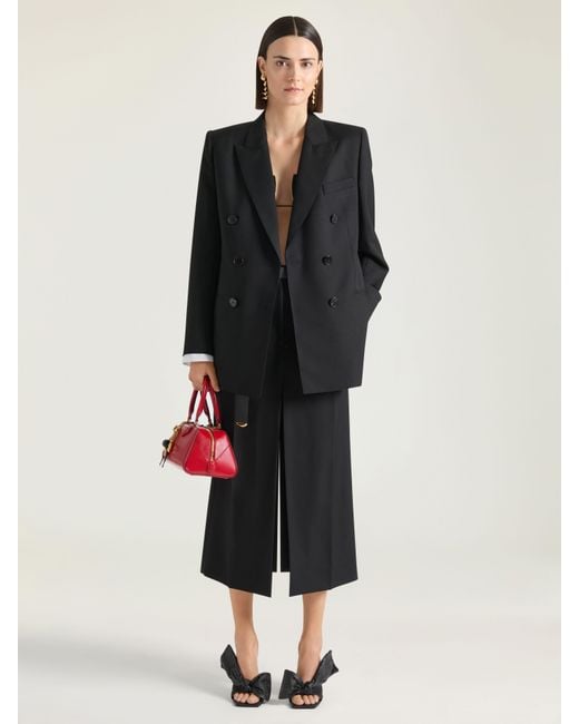 Givenchy Black Double-Breasted Slashed Jacket