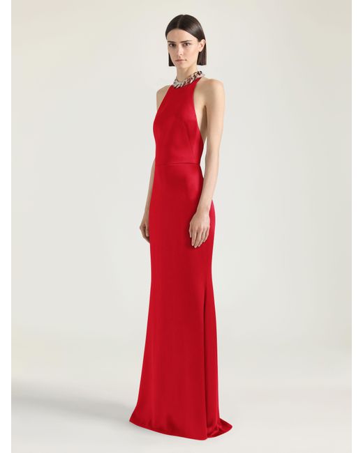 Abito in crêpe e satin di Givenchy in Red