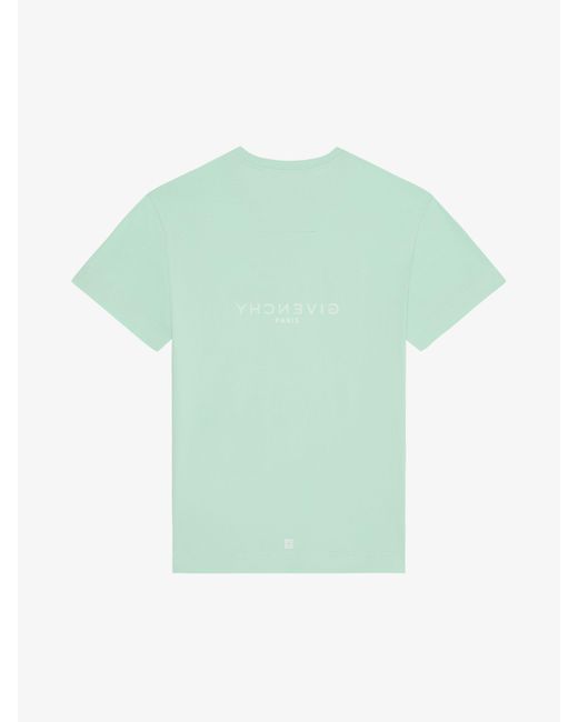 Givenchy Green Reverse Slim T-Shirt for men