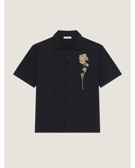Givenchy Blue Embellished Shirt for men