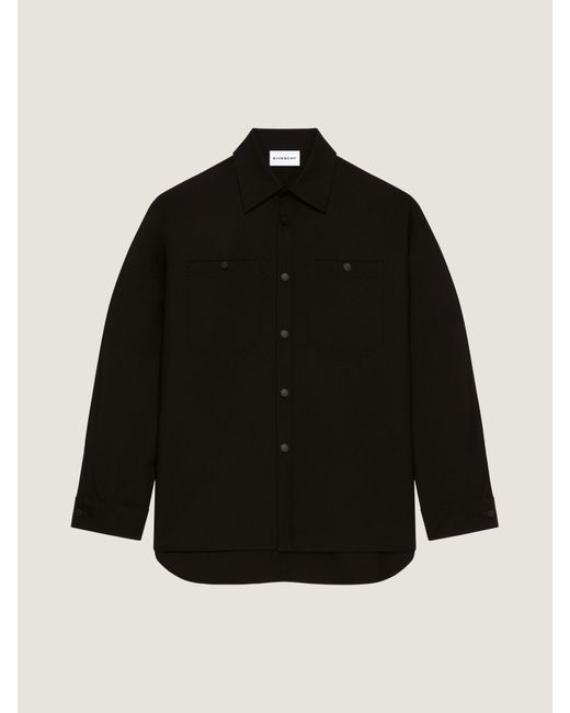 Givenchy Black Couture Seam Overshirt for men