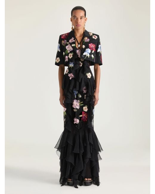 Givenchy Black Single-Breasted Cropped Jacket