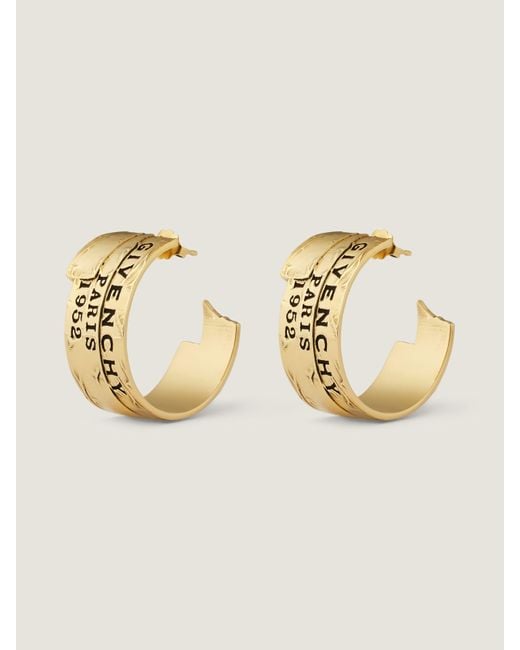 Boucles d'oreilles Tape en métal et émail Givenchy en coloris Natural
