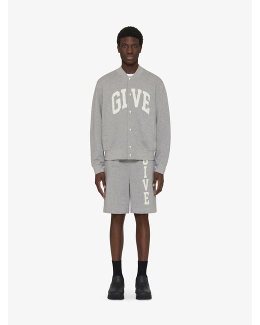 Givenchy College Varsity Jacket in Gray for Men | Lyst