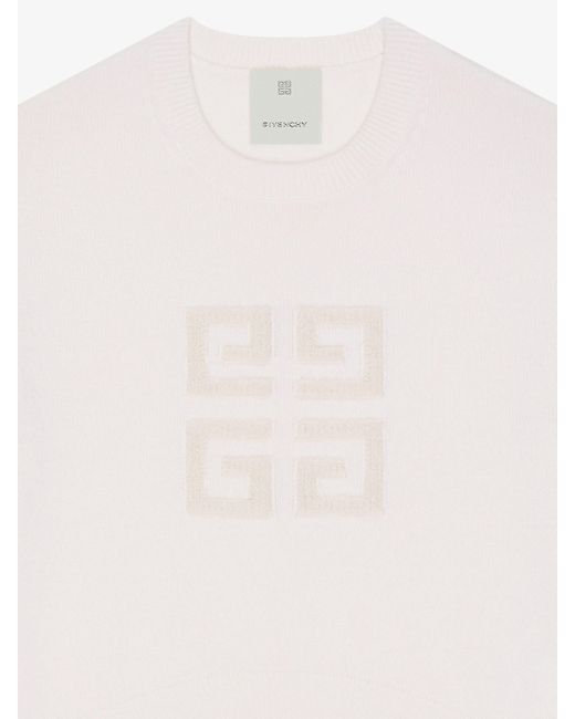 Pullover 4G in cachemire di Givenchy in White
