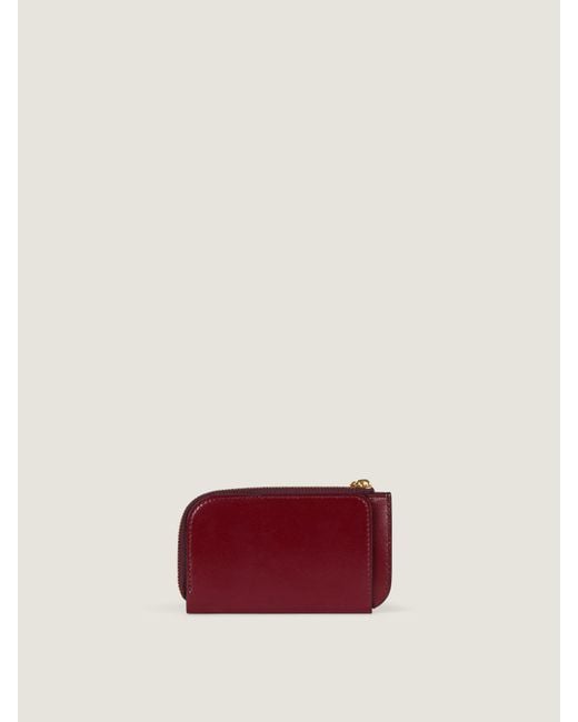 Givenchy Red Lucky Charms Zipped Card Holder