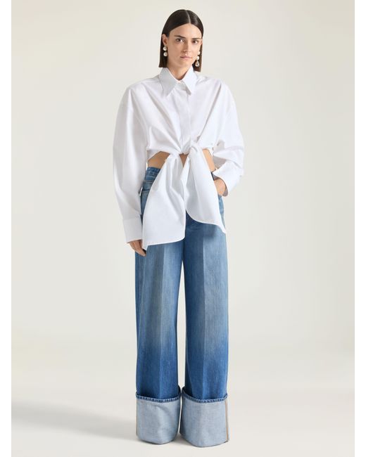 Givenchy Blue Medium Turn-Up Jeans