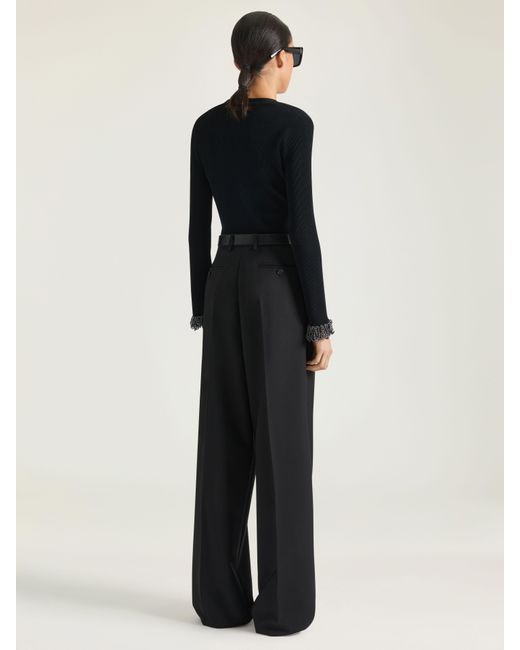 Givenchy Black Double Pleat Pants