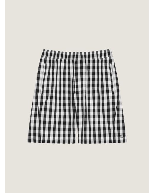 Givenchy Black Gingham Bermuda Shorts for men