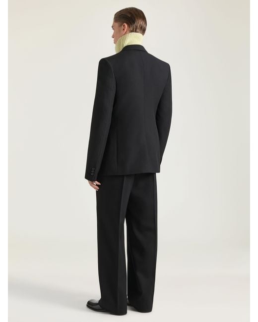 Givenchy Black Single-Breasted Fitted Jacket for men