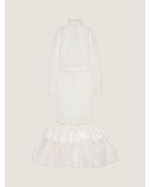 Givenchy Natural Ruffled Dress