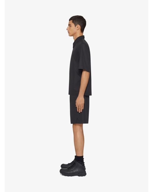 Givenchy Black Bermuda Shorts With 4g Detail for men