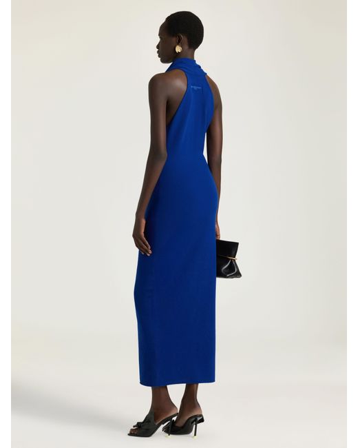 Givenchy Blue Long Draped Dress