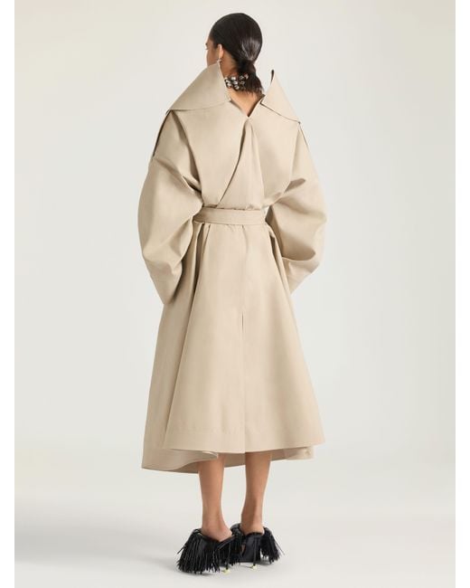 Givenchy Natural Slashed Long Trench